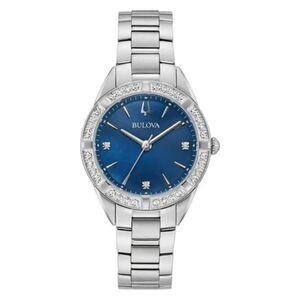 Bulova Women's Sutton Blue Dial Watch - 96R243